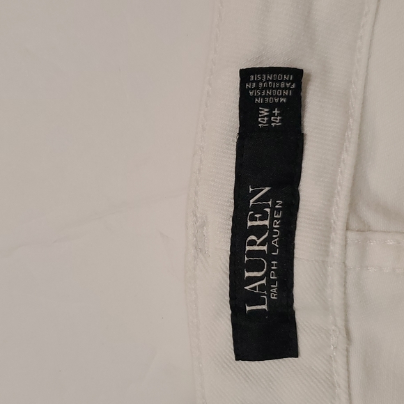 Ralph Lauren white high rise skinny crop jeans - Picture 2 of 8
